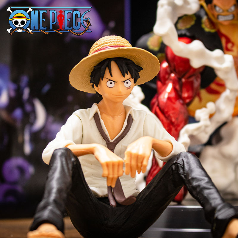 Model Kit Luffy - 12cm tek parça Anime figürü Luffy