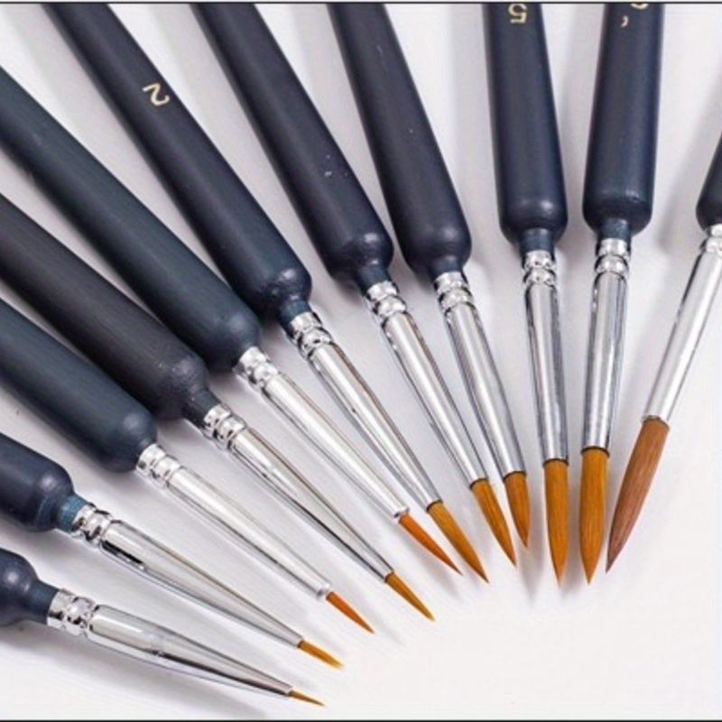 Metallic Paint Set - 11 Parça Boya Fırçası Seti Profesyonel