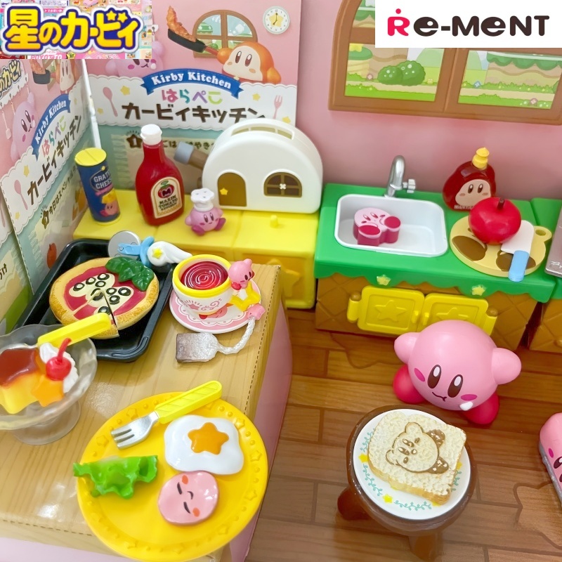 Model Kitchen Set Pvc - RE-MENT Kirby Mutfak Minyatür Yemek Seti