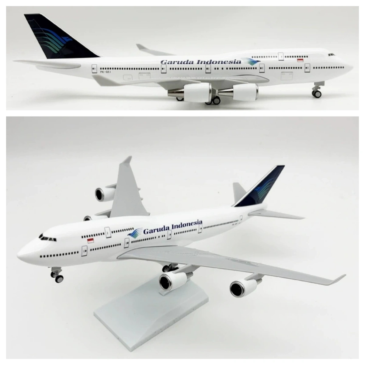 Model Kit Indonesia - 1/250 Ölçek 30cm 747 Uçak Modeli