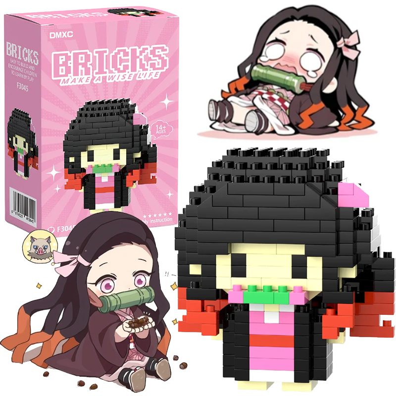 Model Kit Nezuko - Demon Slayer Blok Mikro Yapı Kamado