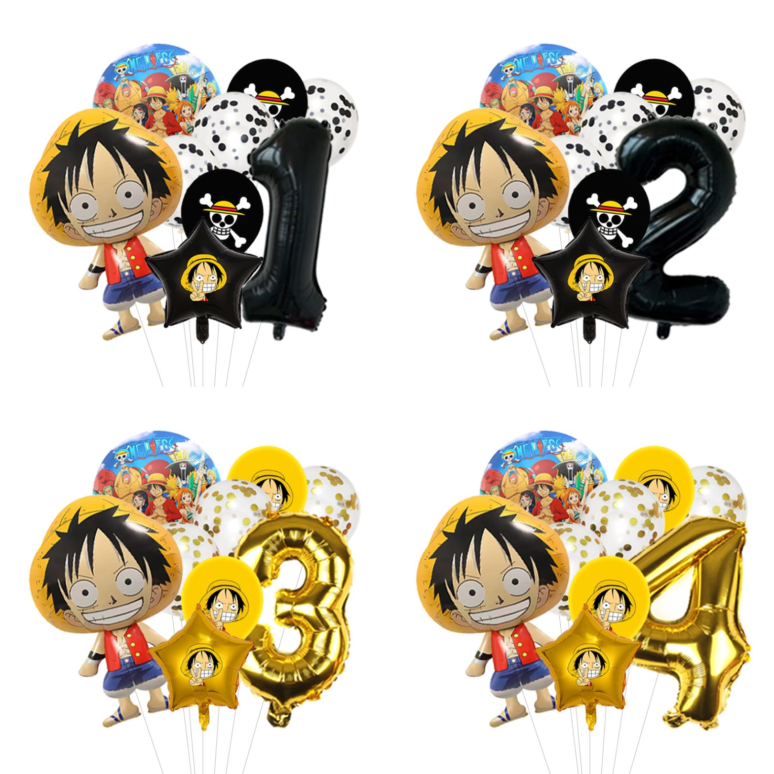 Model Kit Luffy - One Piece Doğum Günü Balon Seti