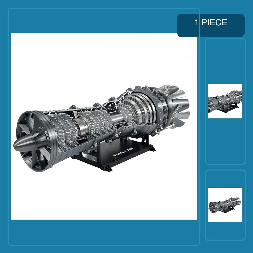 Model Kit Jet Engine - GEJ79 Türbin Motoru Model Kiti Askeri