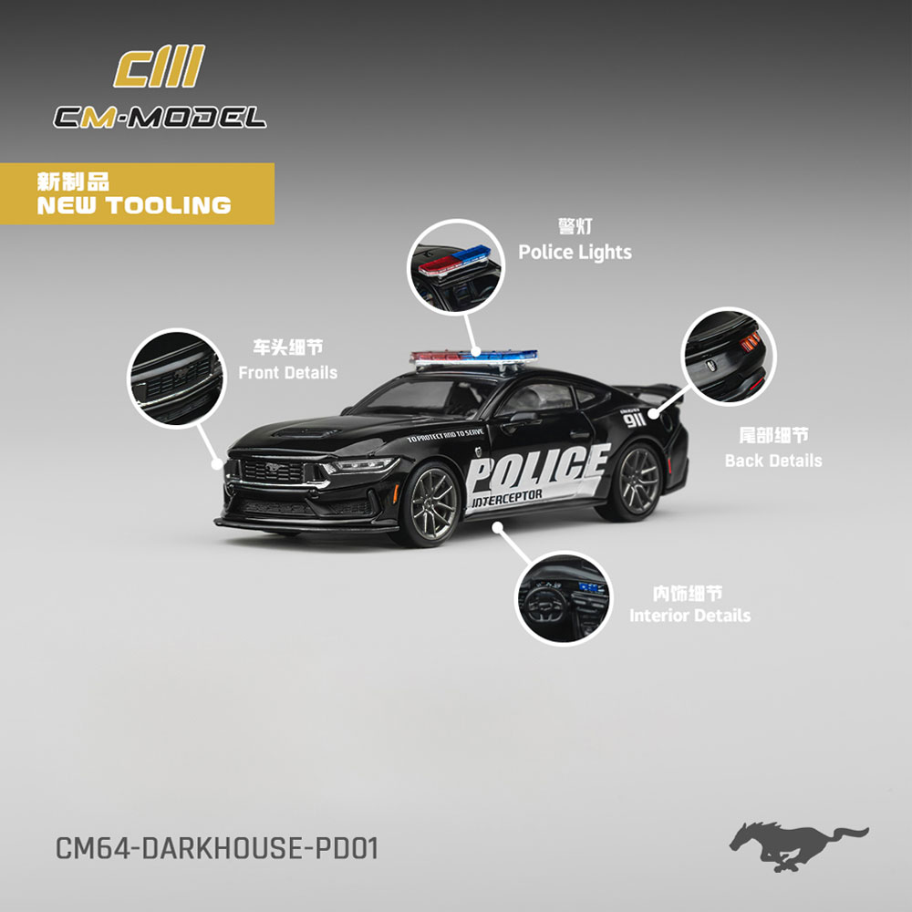 Model Kit Horse - CM Model 1/64 Dark Horse Polis