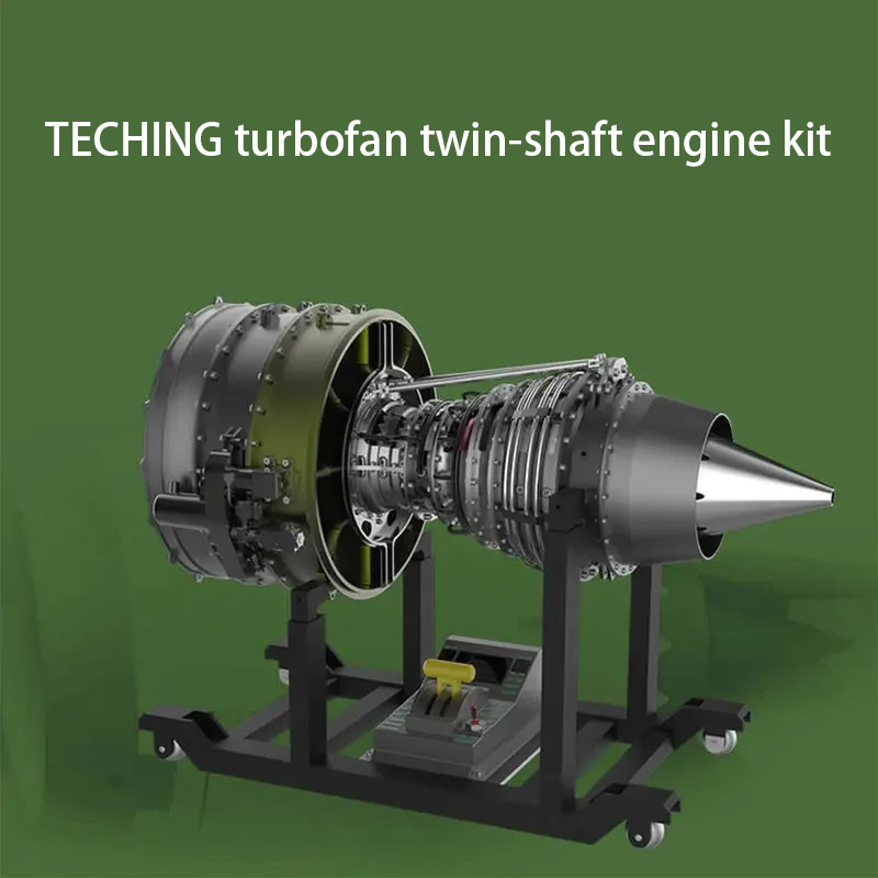 Model Kit Jet Engine - TECHING 1000+ Parça Turbofan Ikiz Şaftlı