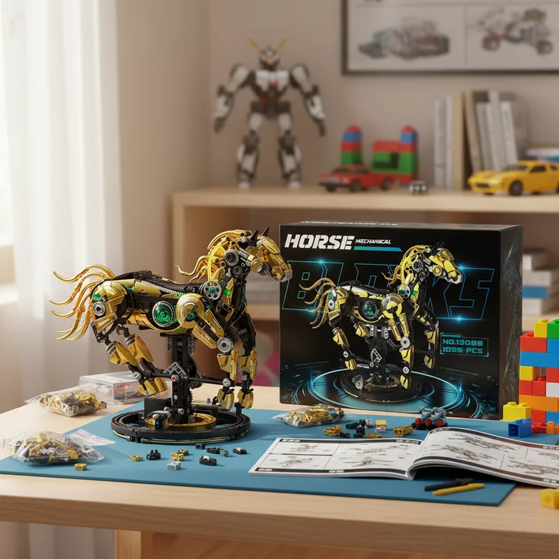 Model Kit Horse - 2025 Mekanik At Hayvan Yapım Blokları