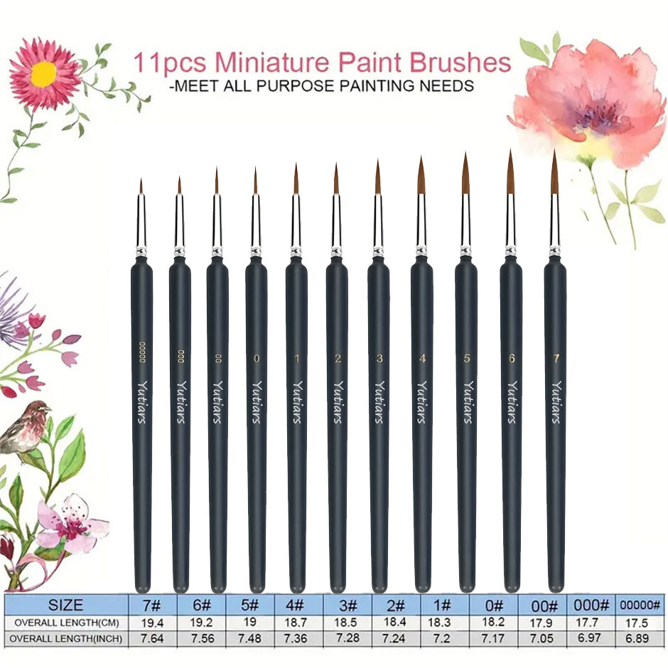 11/22 adet Minyatür Boya Fırça - Metallic Paint Set incelemesi ve fiyatı
