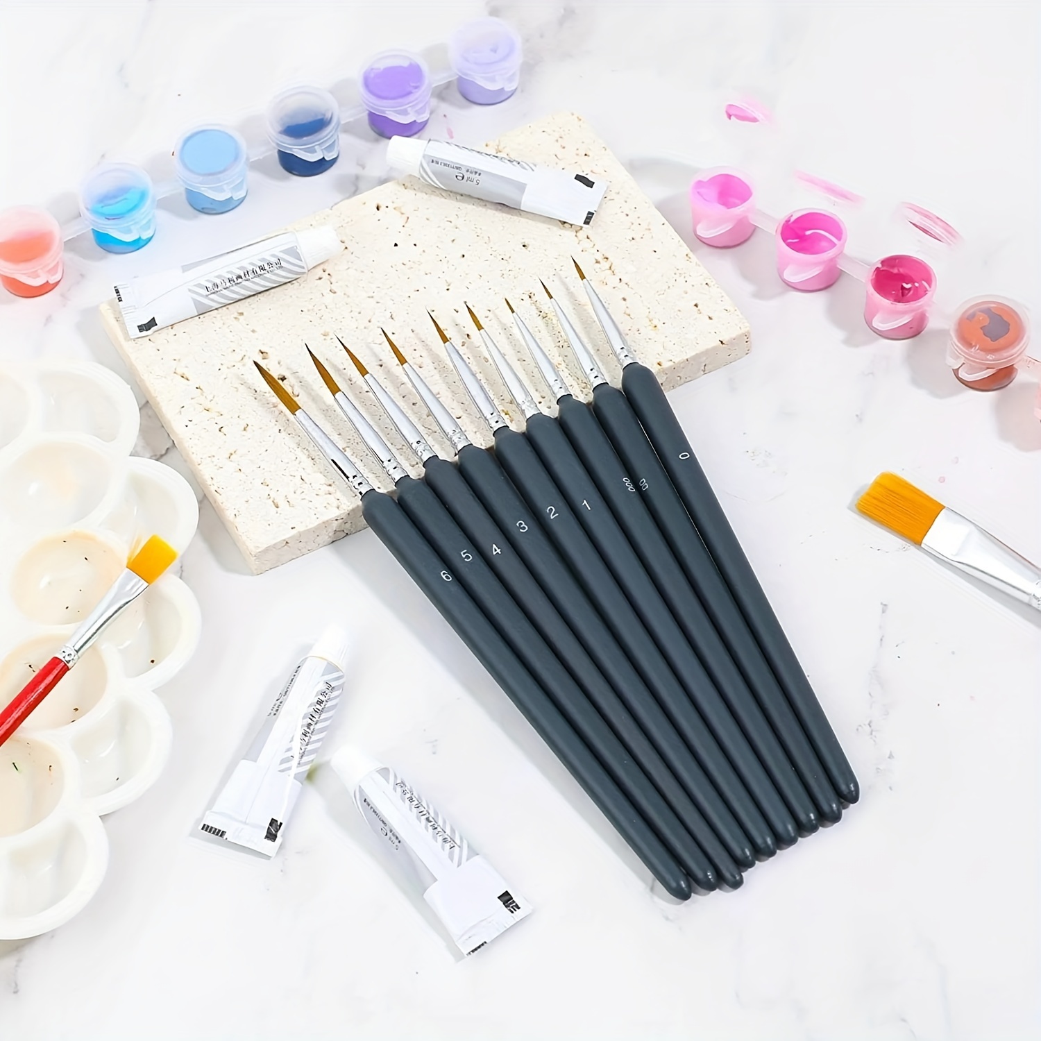 11/22 adet Minyatür Boya Fırça - Metallic Paint Set incelemesi ve fiyatı