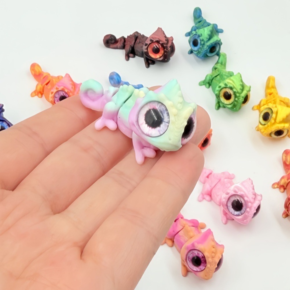 3D Baskılı Mini Bukalemun Figü - Model Kit Lizard incelemesi ve fiyatı