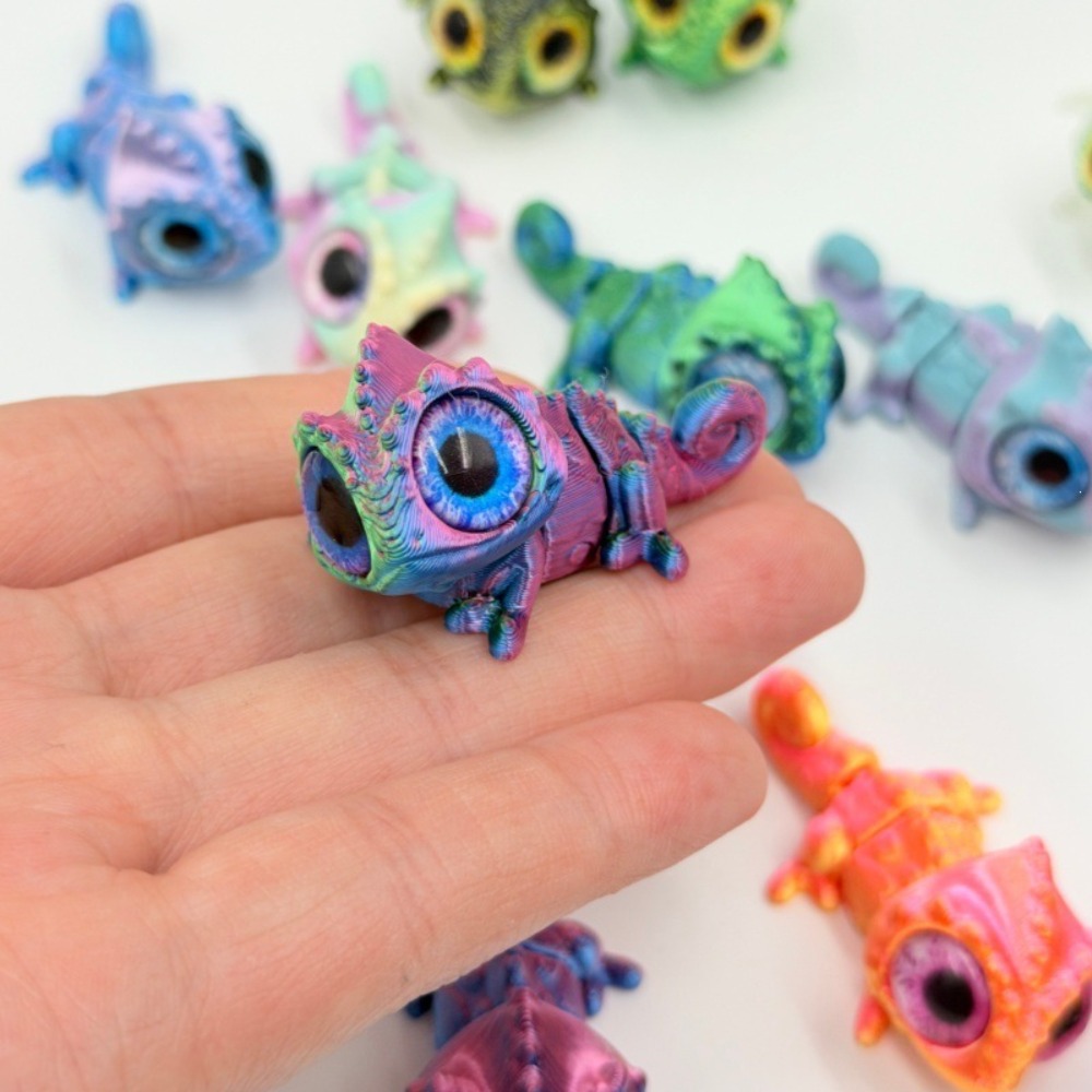 3D Baskılı Mini Bukalemun Figü - Model Kit Lizard incelemesi ve fiyatı