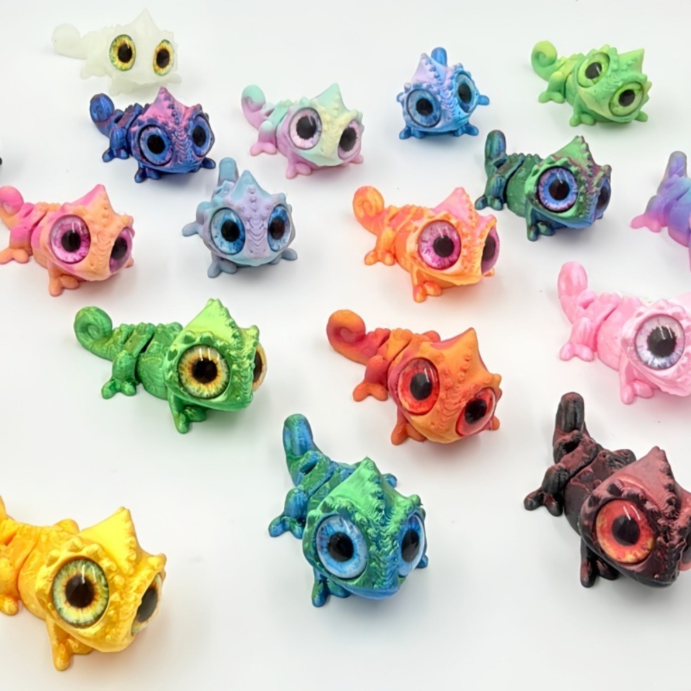 3D Baskılı Mini Bukalemun Figü - Model Kit Lizard incelemesi ve fiyatı