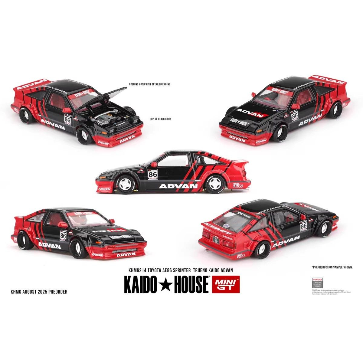 Kaido House + MINIGT 1:64 Toyo - Model Kit Ae86 incelemesi ve fiyatı
