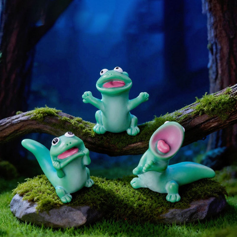 5 adet Karikatür Komik Yeşil K - Model Kit Lizard incelemesi ve fiyatı