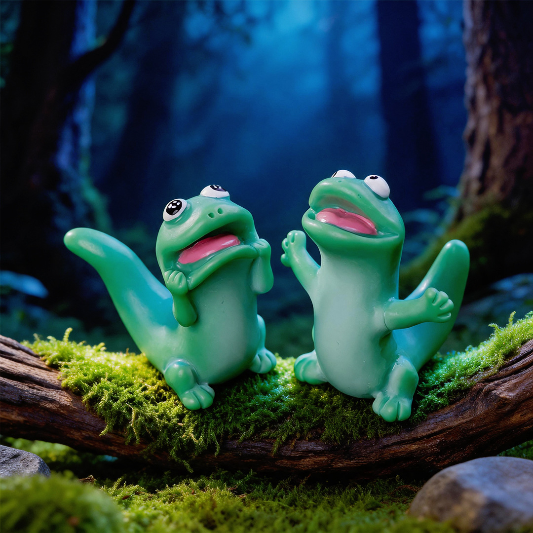 5 adet Karikatür Komik Yeşil K - Model Kit Lizard incelemesi ve fiyatı