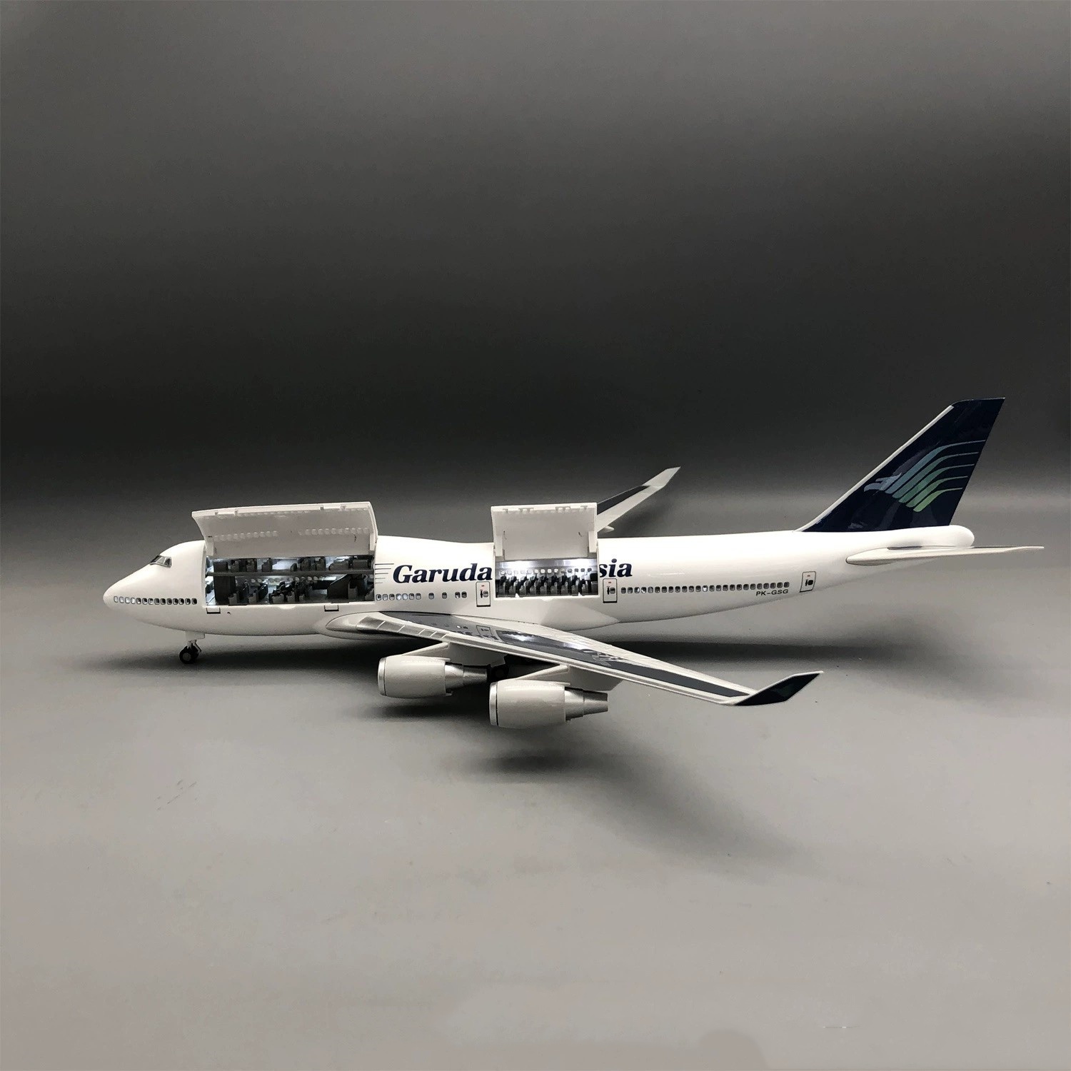 47 cm Döküm Reçine Uçak B747 G - Model Kit Indonesia incelemesi ve fiyatı